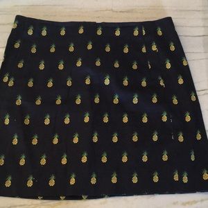 J-crew Navy skirt w/ pineapples. Fun for summer!